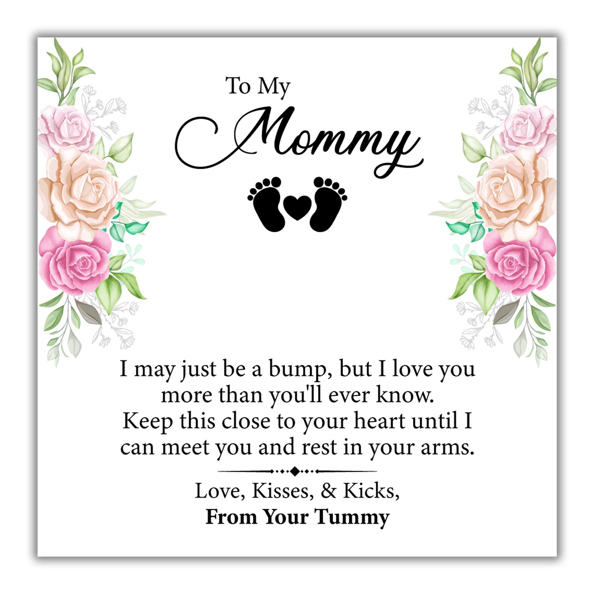 TRYNDI™ To My Mommy Love Knot Necklace With Authentic Swarovski Crystals