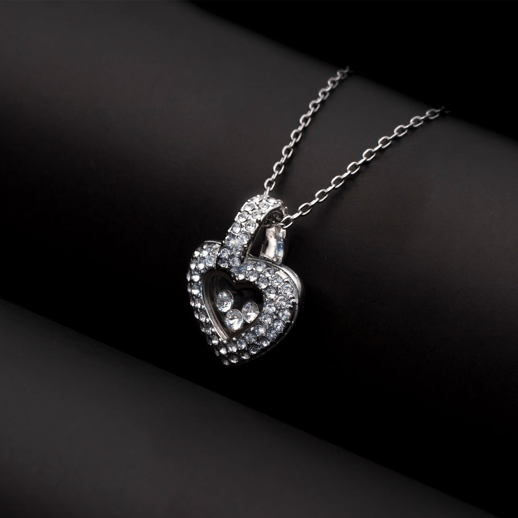 To The Mother of The Bride - Tryndi Floating Heart Necklace