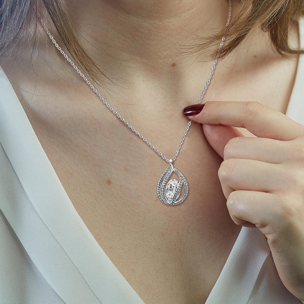 TRYNDI™ To My Best Grandma Birdcage Necklace With Authentic Swarovski Crystals